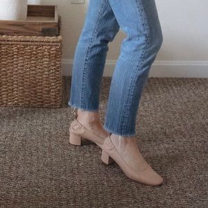 Everlane Day Heel, Pecan, Size 5.5